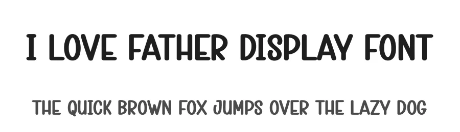I Love Father Display Font by creativeletter — Display Font