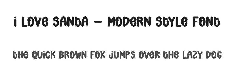 I Love Santa – Modern Style Font by creativeletter — Display Font