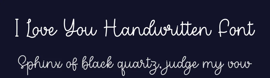 I Love You Handwritten Font by freshtypeink — Script Handwritten Font — thumbnail 2