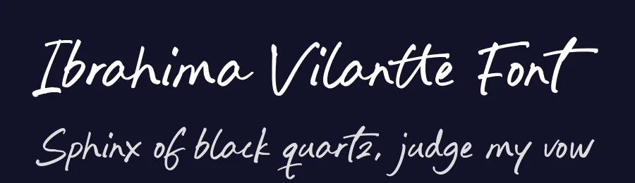 Ibrahima Vilantte Font by Timur type — Script Handwritten Font — thumbnail 2