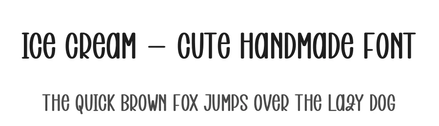 Ice Cream – Cute Handmade Font by andikastudio — Script Handwritten Font