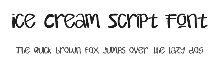 Ice Cream Script Font by Igor Grovich — Script Handwritten Font