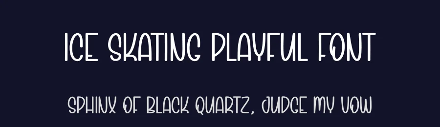 Ice Skating Playful Font by andikastudio — Display Font — thumbnail 2