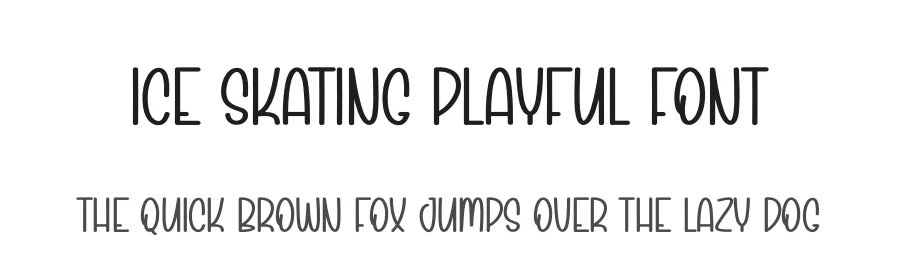 Ice Skating Playful Font by andikastudio — Display Font