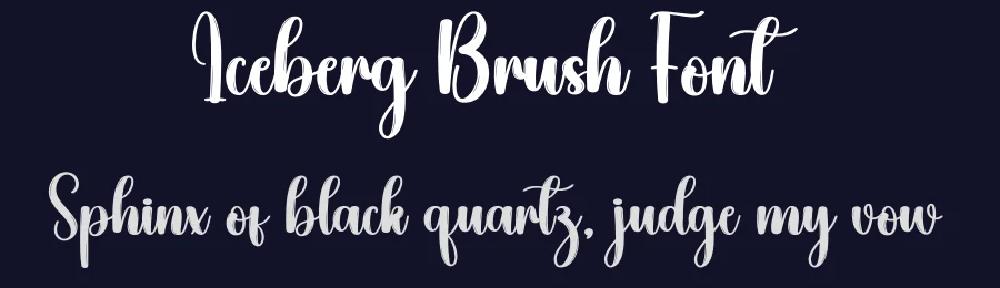 Iceberg Brush Font by creativeletter — Script Handwritten Font — thumbnail 2