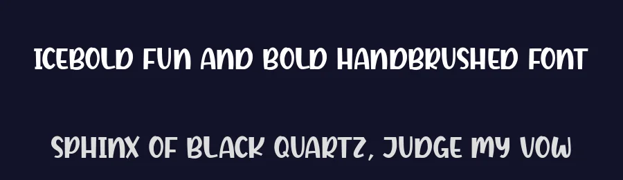 ICEBOLD Fun and Bold Handbrushed Font by balpirick — Script Handwritten Font — thumbnail 2
