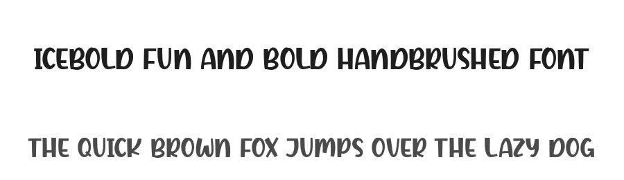 ICEBOLD Fun and Bold Handbrushed Font by balpirick — Script Handwritten Font