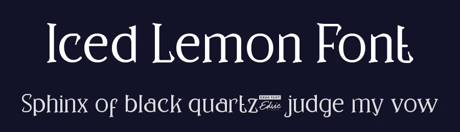 Iced Lemon Font by edricstudio — Serif Font — thumbnail 2
