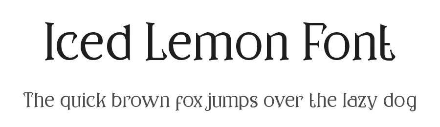 Iced Lemon Font by edricstudio β Serif Font