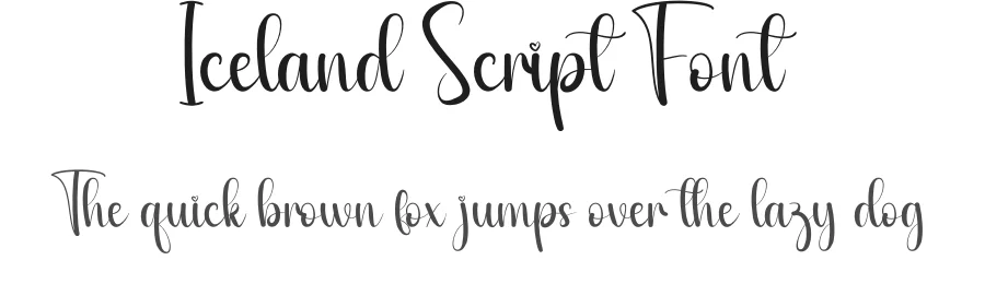 Iceland Script Font by andikastudio — Script Handwritten Font