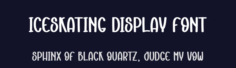 Iceskating Display Font by andikastudio — Display Font — thumbnail 2