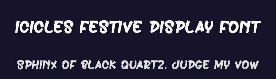 Icicles Festive Display Font by andikastudio — Display Font — thumbnail 2