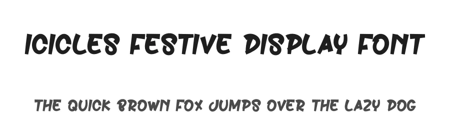 Icicles Festive Display Font by andikastudio — Display Font