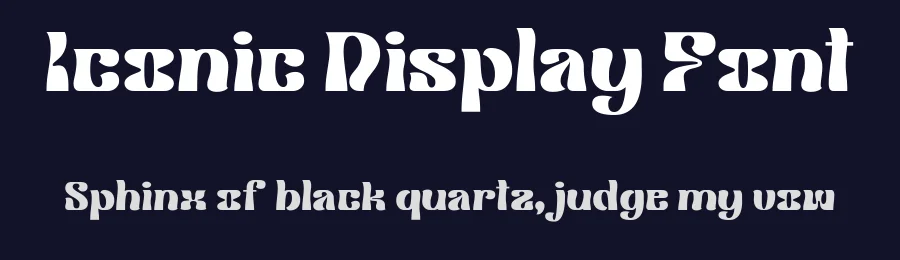 Iconic Display Font by Dantype — Display Font — thumbnail 2