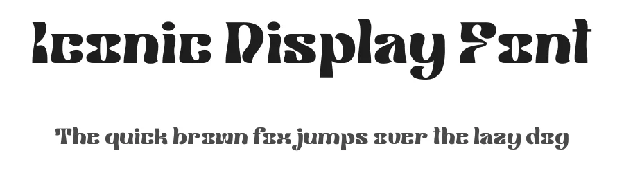 Iconic Display Font by Dantype — Display Font