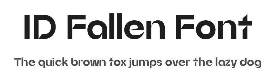 ID Fallen Font by typefaceid — Decorative Font