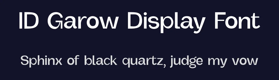 ID Garow Display Font by ID Typeface — Sans Serif Font — thumbnail 2