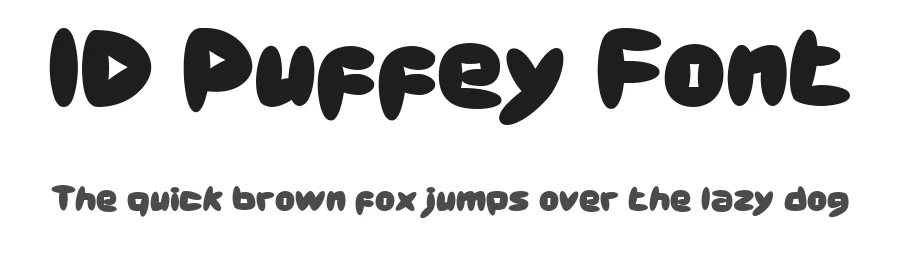 ID Puffey Font by typefaceid — Display Font
