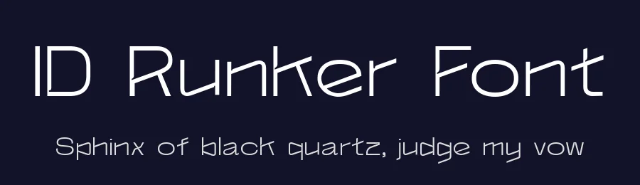 ID Runker Font by typefaceid — Decorative Font — thumbnail 2