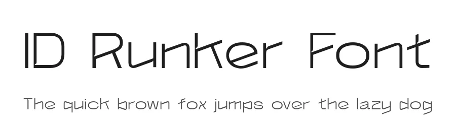 ID Runker Font by typefaceid — Decorative Font