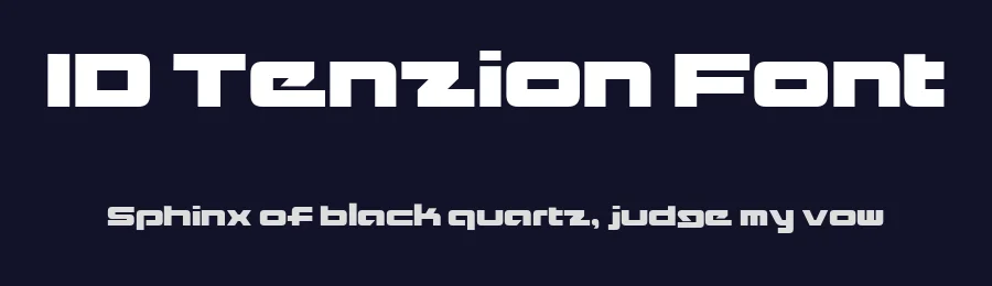 ID Tenzion Font by typefaceid — Display Font — thumbnail 2