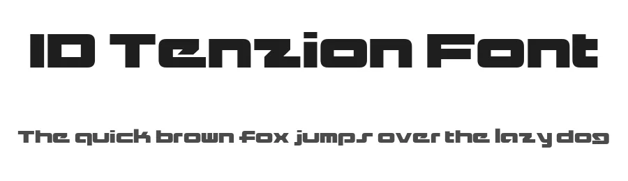 ID Tenzion Font by typefaceid — Display Font