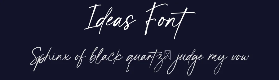 Ideas Font by wibisono2001 — Script Handwritten Font — thumbnail 2