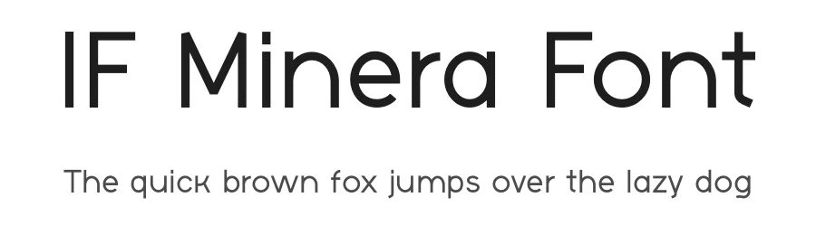 IF Minera Font by iframe design studio — Sans Serif Font