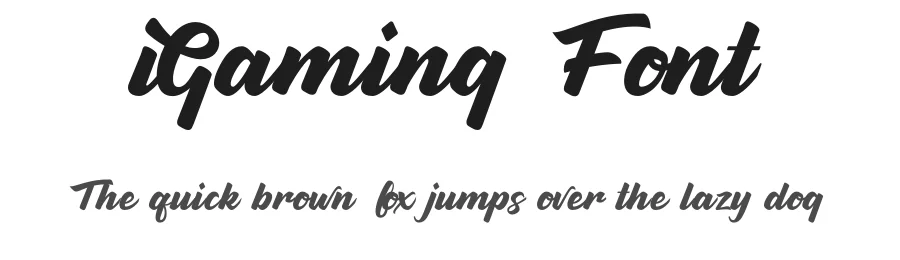 iGaming Font by intressmedia — Script Handwritten Font