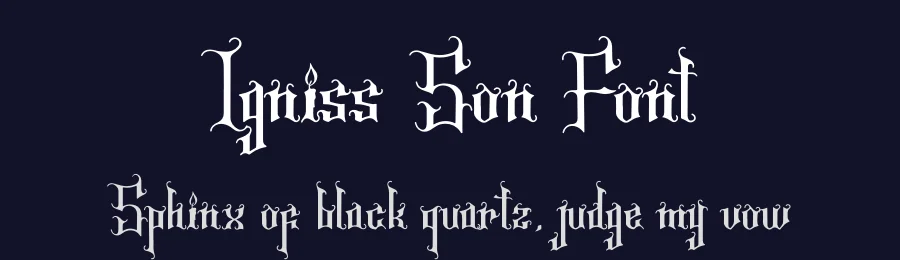 Igniss Son Font by Denustudios — Blackletter Font — thumbnail 2