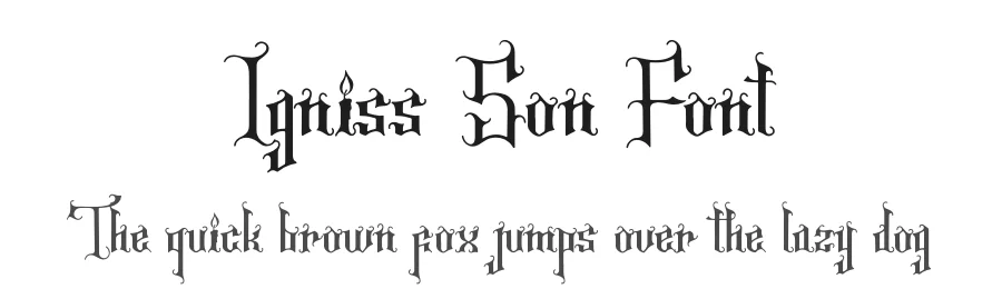 Igniss Son Font by Denustudios — Blackletter Font