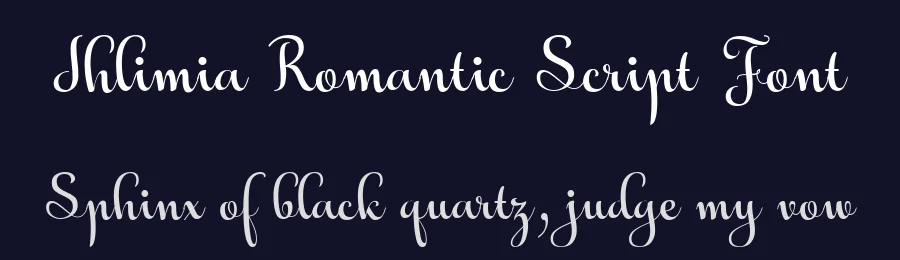 Ihlimia Romantic Script Font by 178-MC — Script Handwritten Font — thumbnail 2