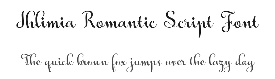 Ihlimia Romantic Script Font by 178-MC — Script Handwritten Font