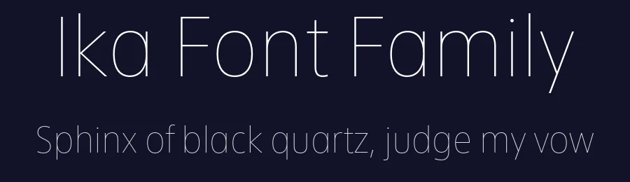 Ika Font Family by Fontwerk — Sans Serif Font — thumbnail 2