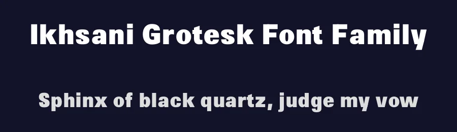 Ikhsani Grotesk Font Family by MakarsihStd — Sans Serif Font — thumbnail 2