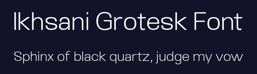 Ikhsani Grotesk Font by Randi Ilhamsyah — Sans Serif Font — thumbnail 2