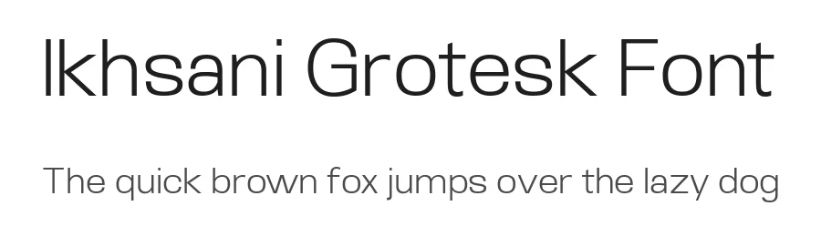 Ikhsani Grotesk Font by Randi Ilhamsyah — Sans Serif Font