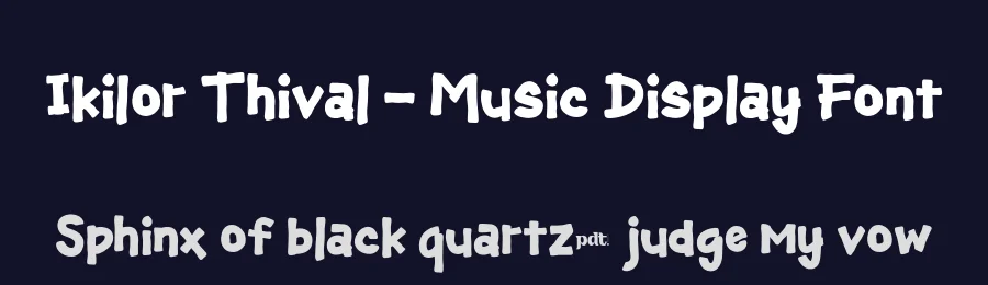 Ikilor Thival – Music Display Font by productype — Display Font — thumbnail 2