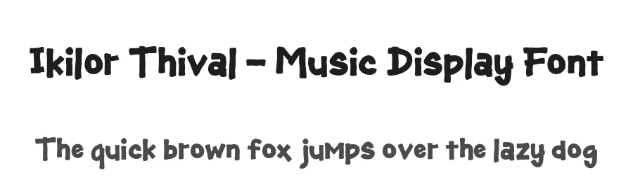 Ikilor Thival – Music Display Font by productype — Display Font