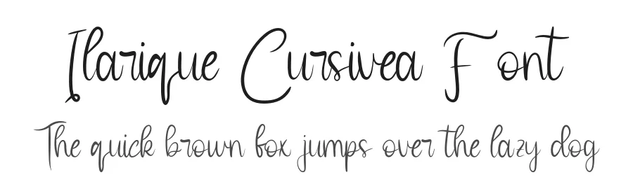 Ilarique Cursivea Font by Creatifontstudios — Script Handwritten Font