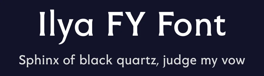 Ilya FY Font by Black Foundry — Display Font — thumbnail 2