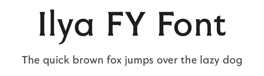 Ilya FY Font by Black Foundry — Display Font