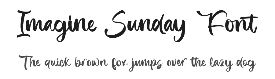 Imagine Sunday Font by letterenastudios — Script Handwritten Font