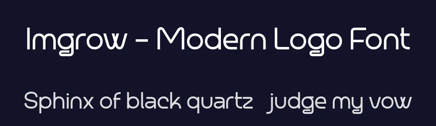 Imgrow – Modern Logo Font by productype — Decorative Font — thumbnail 2