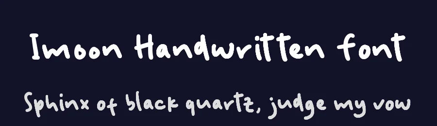 Imoon Handwritten Font by GlyphStyle — Display Font — thumbnail 2