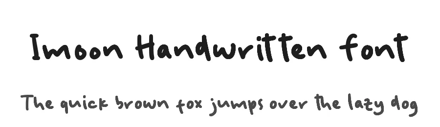 Imoon Handwritten Font by GlyphStyle — Display Font