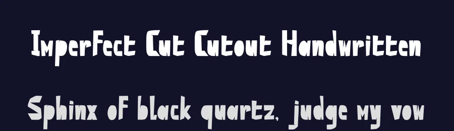 Imperfect Cut Cutout Handwritten by Gracetypestudio — Script Handwritten Font — thumbnail 2