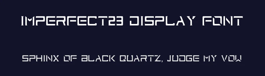 ImPerfect23 Display Font by Giorgi Lashkarashvili — Display Font — thumbnail 2