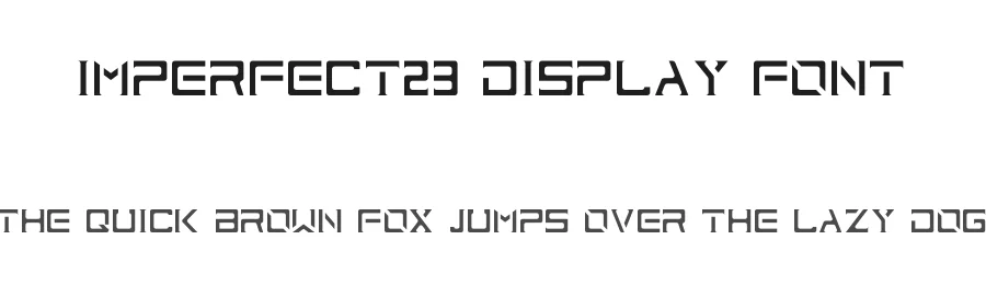 ImPerfect23 Display Font by Giorgi Lashkarashvili — Display Font