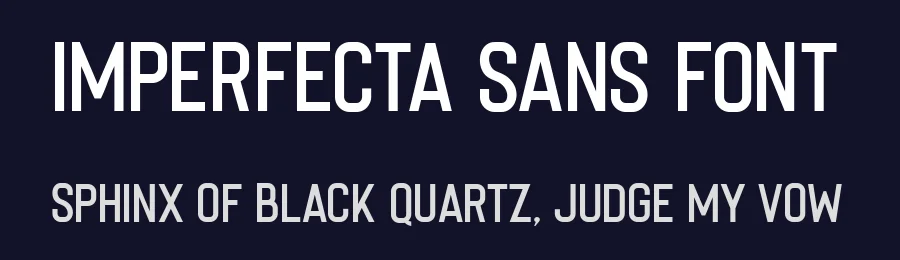 Imperfecta Sans Font by 50Fox — Display Font — thumbnail 2